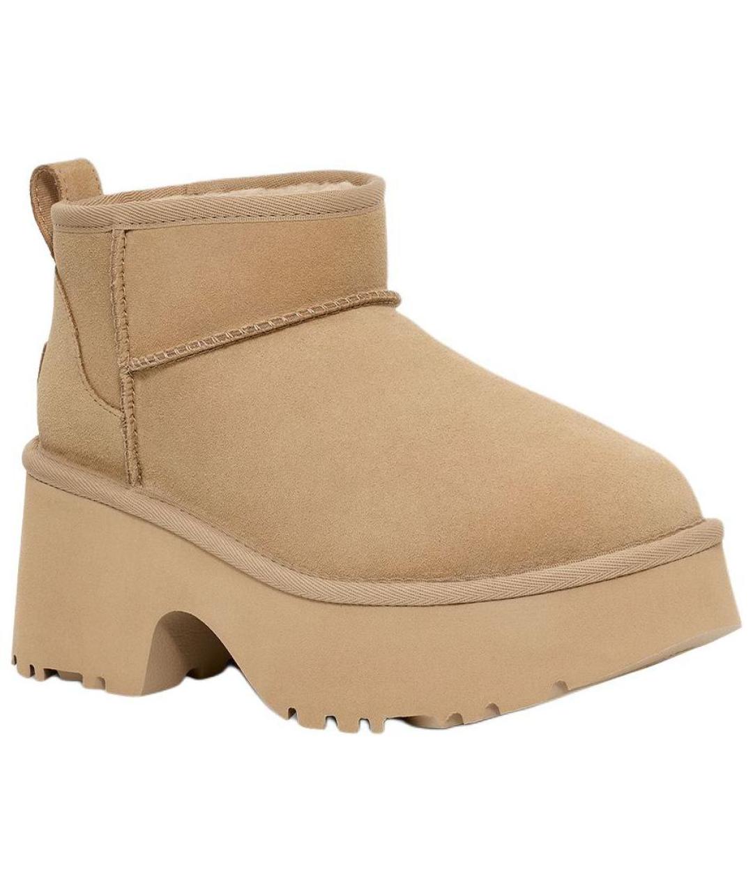 UGG AUSTRALIA Бежевые ботинки, фото 3