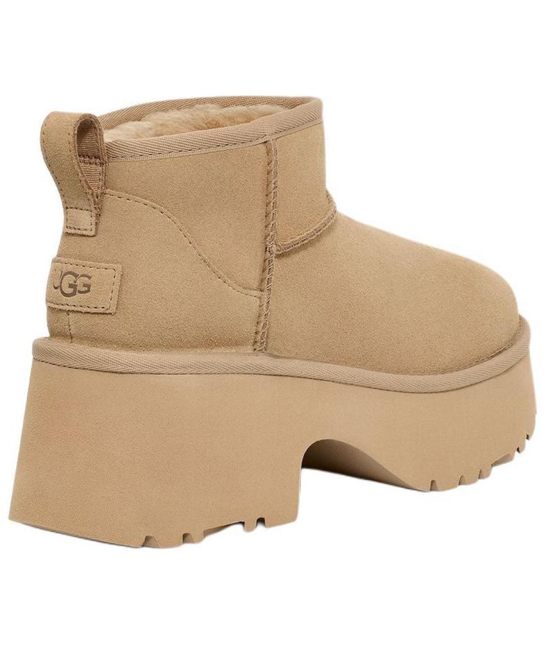 UGG AUSTRALIA Бежевые ботинки, фото 4