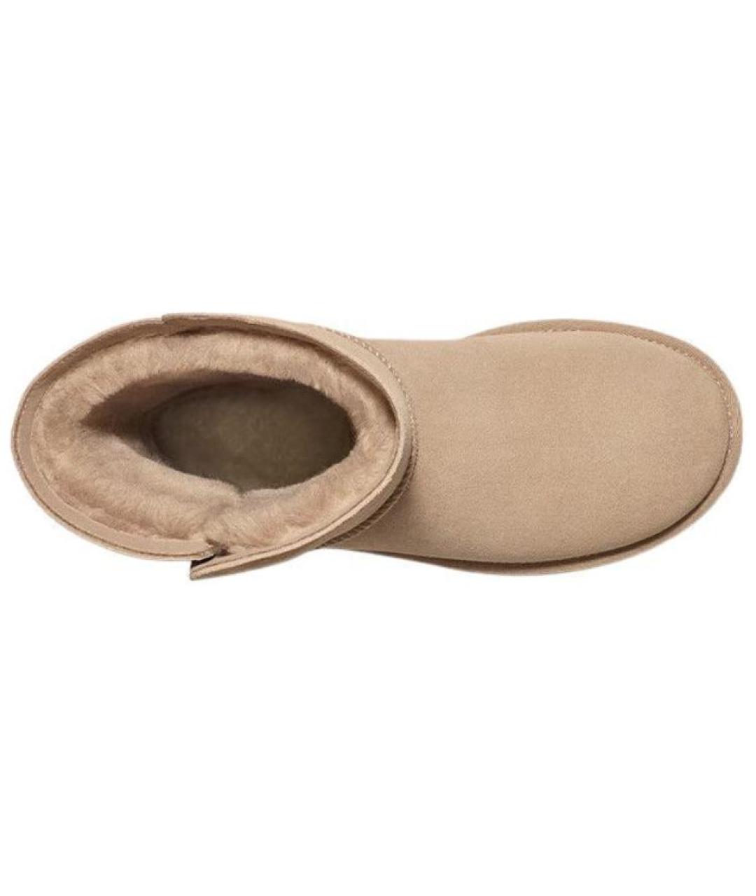 UGG AUSTRALIA Бежевые кожаные ботинки, фото 6