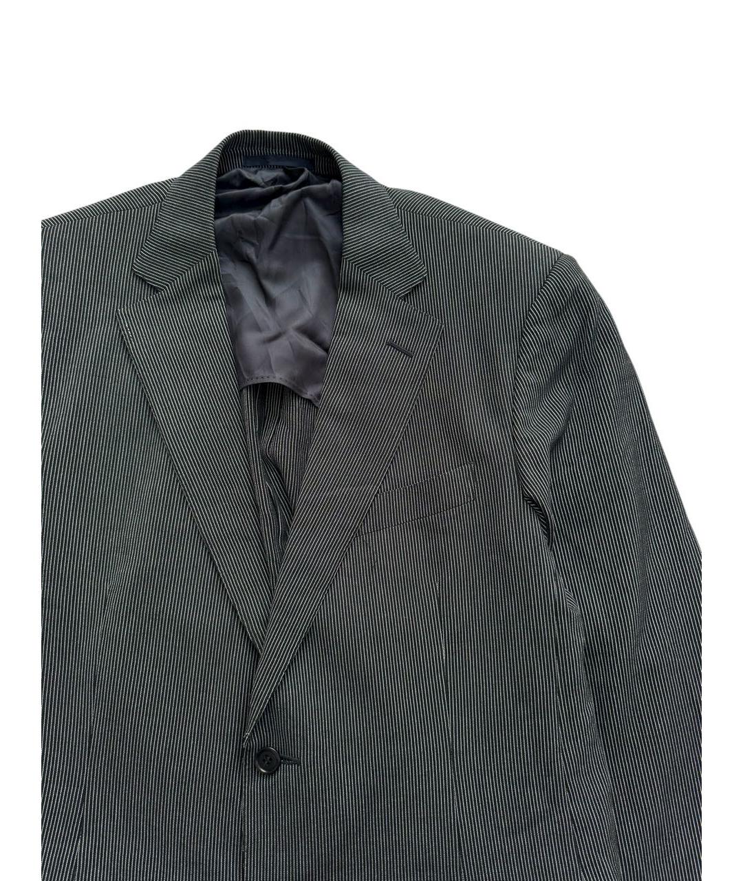 ERMENEGILDO ZEGNA XXX Антрацитовый шерстяной пиджак, фото 4