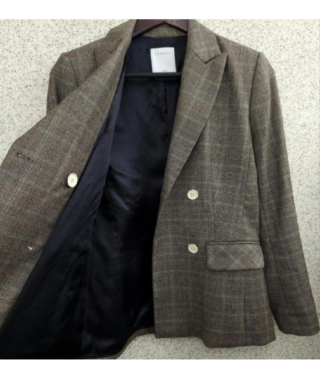 SANDRO Серый шерстяной жакет/пиджак, фото 5