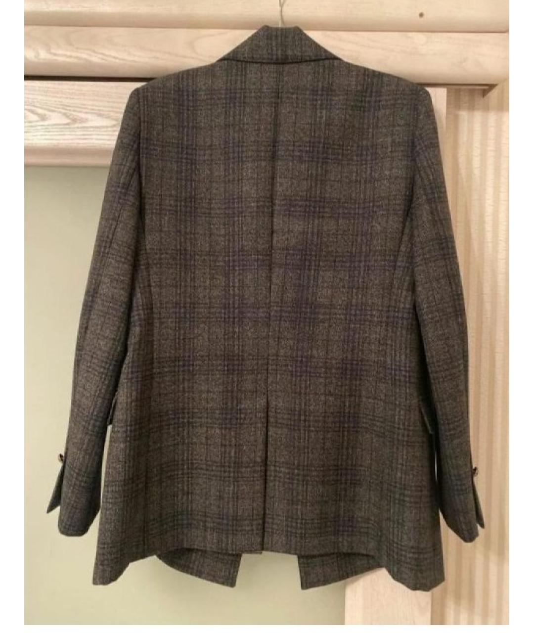 SANDRO Серый шерстяной жакет/пиджак, фото 6