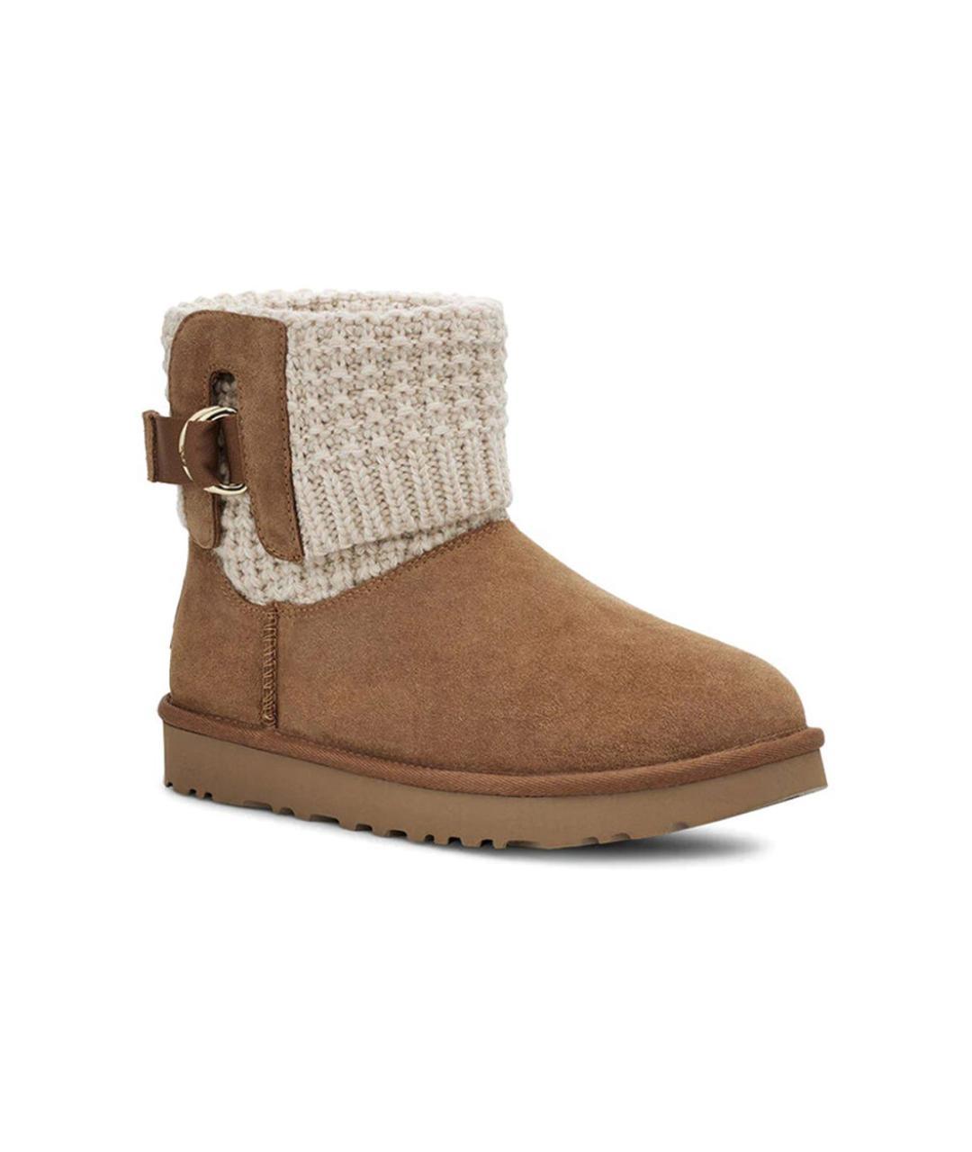 UGG AUSTRALIA Коричневые замшевые ботинки, фото 3