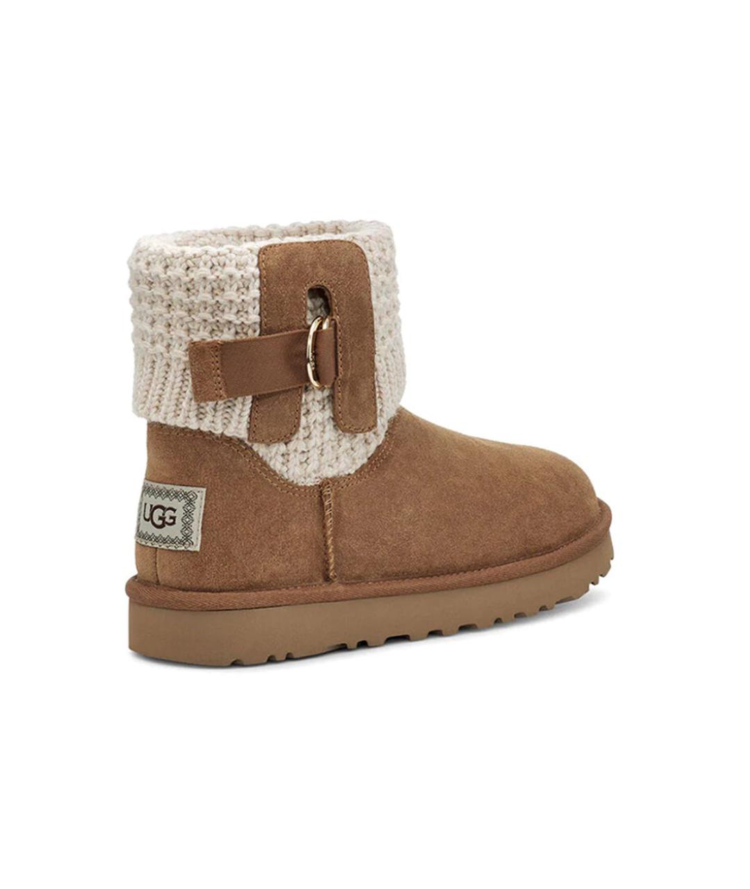 UGG AUSTRALIA Коричневые замшевые ботинки, фото 4