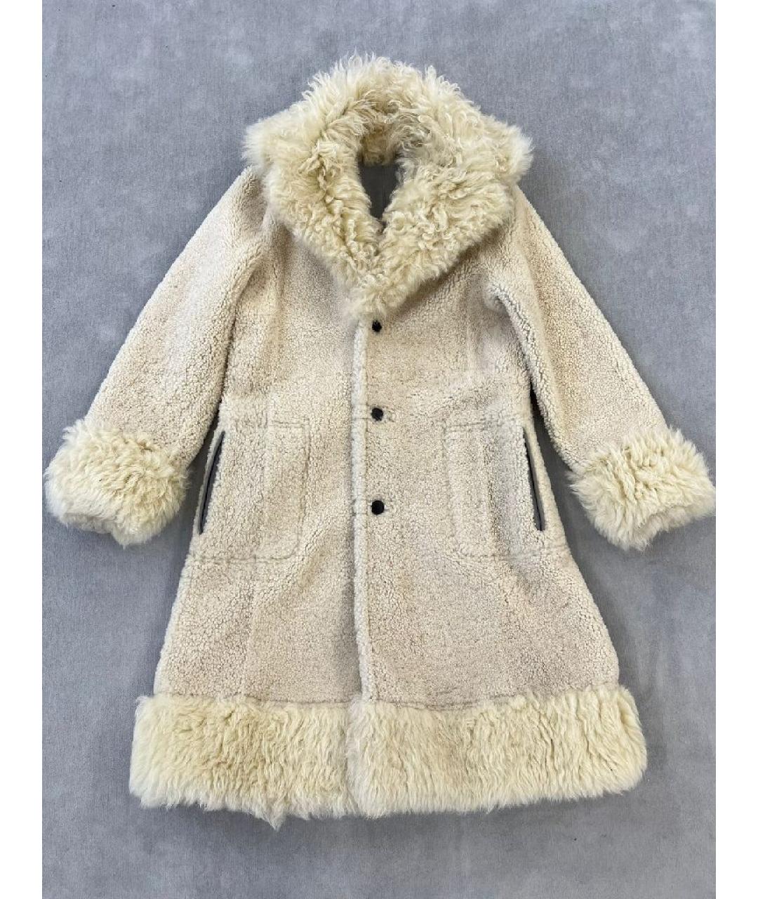 CHRISTIAN DIOR Голубая меховая дубленка, фото 3