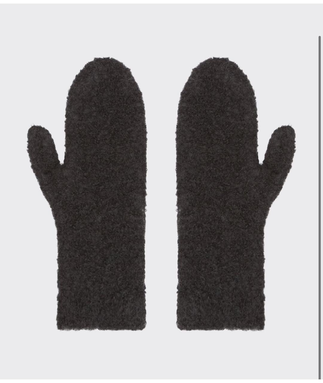 THE ROW Антрацитовые кашемировые варежки, фото 2