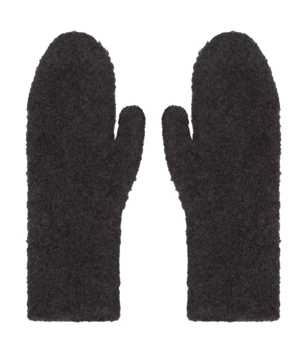 THE ROW Антрацитовые кашемировые варежки, фото 1
