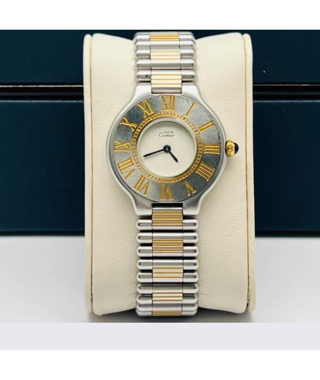 CARTIER Золотые металлические часы, фото 4