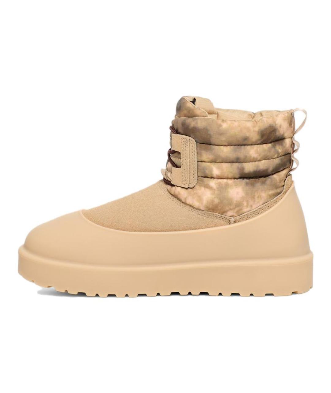 UGG AUSTRALIA Бежевые замшевые высокие ботинки, фото 2