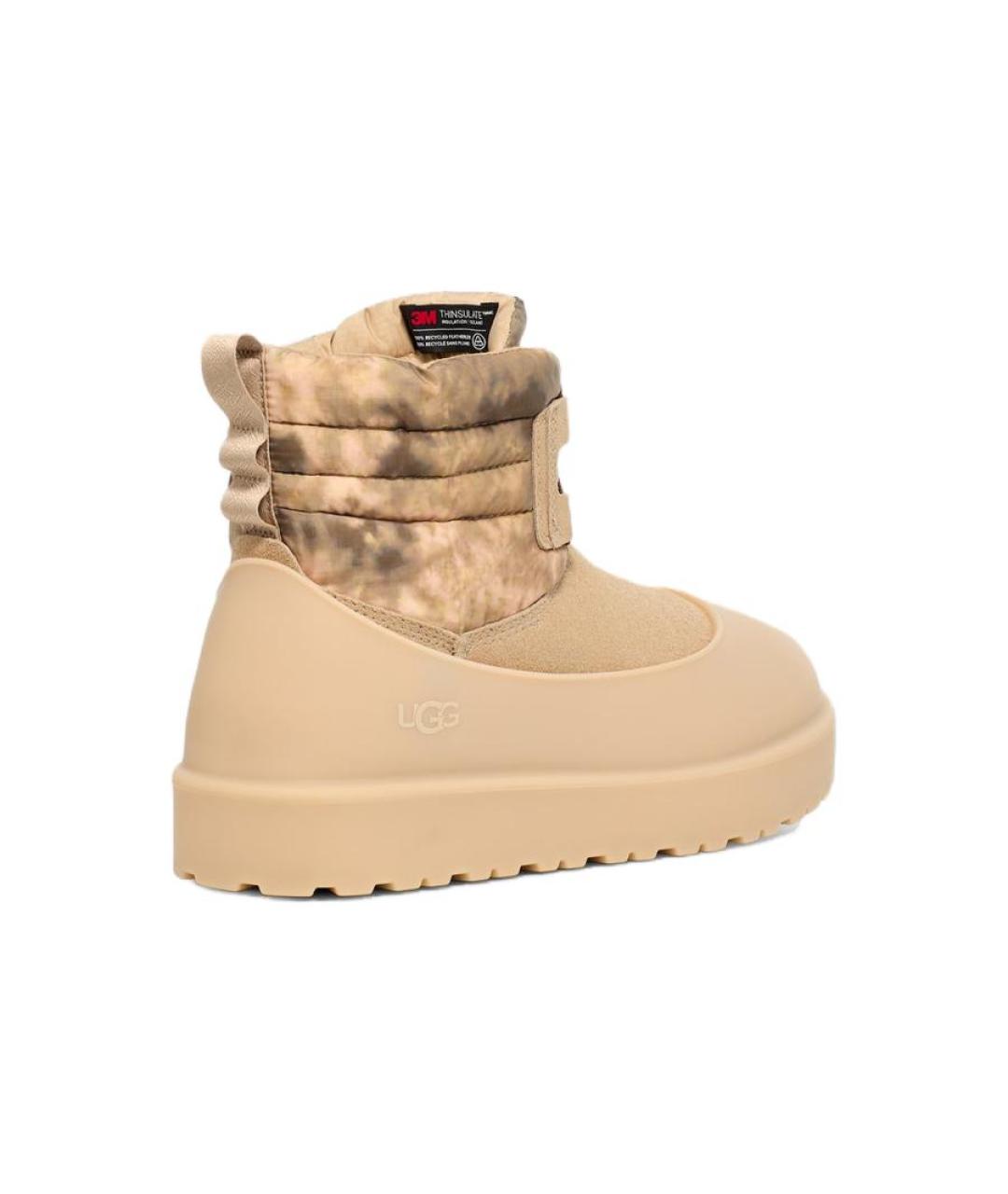 UGG AUSTRALIA Бежевые замшевые высокие ботинки, фото 4