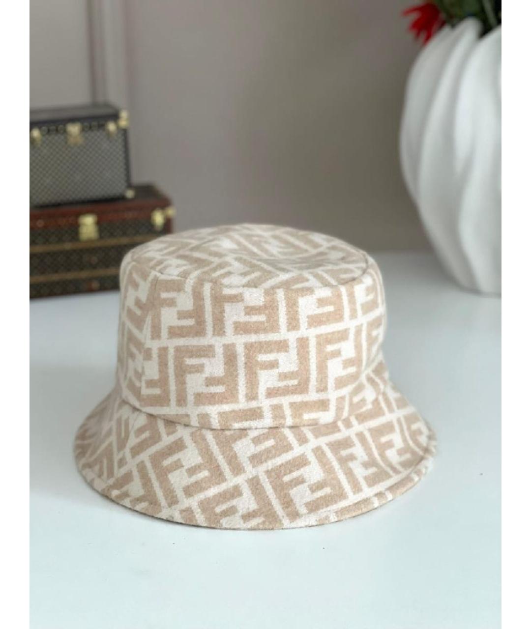 FENDI Бежевая кашемировая панама, фото 8