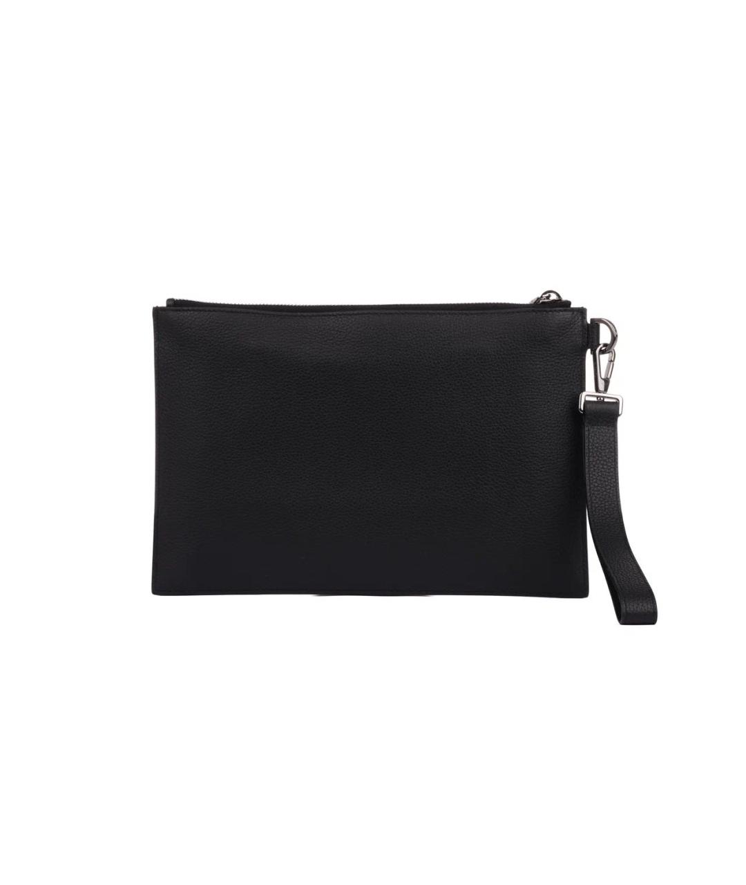 CHRISTIAN DIOR Черная кожаная папка для документов, фото 2