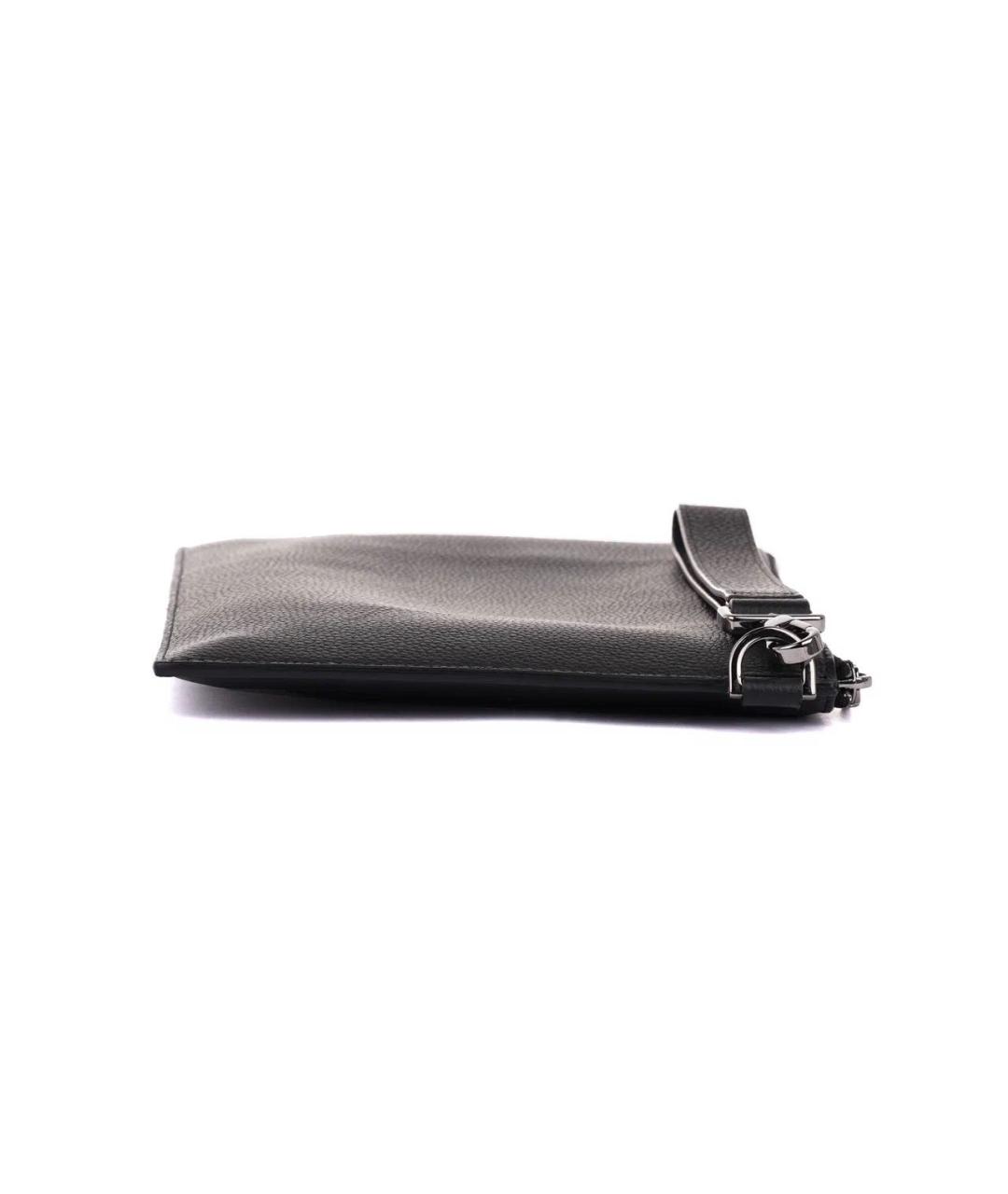 CHRISTIAN DIOR Черная кожаная папка для документов, фото 3