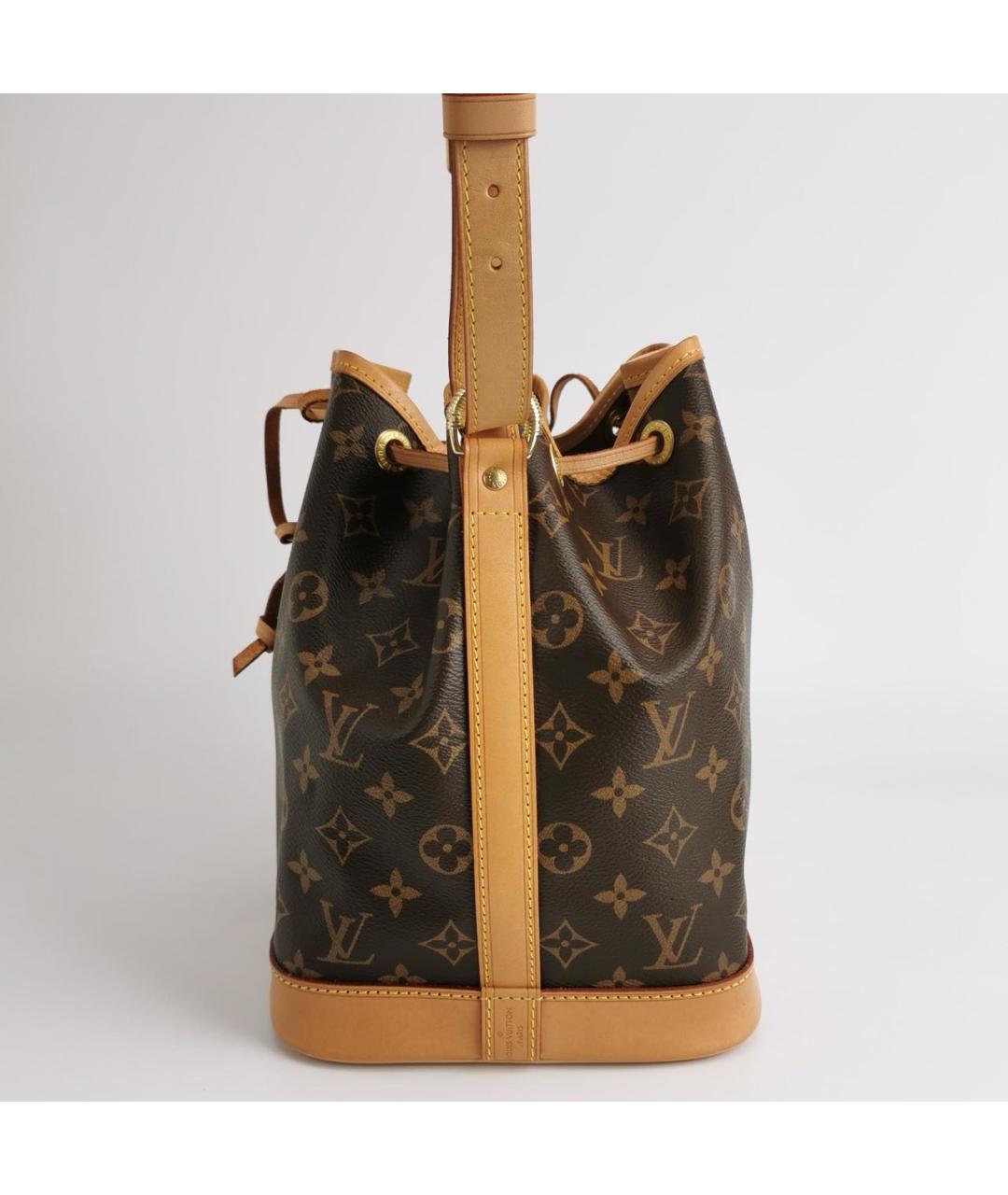 LOUIS VUITTON Коричневая кожаная сумка через плечо, фото 2