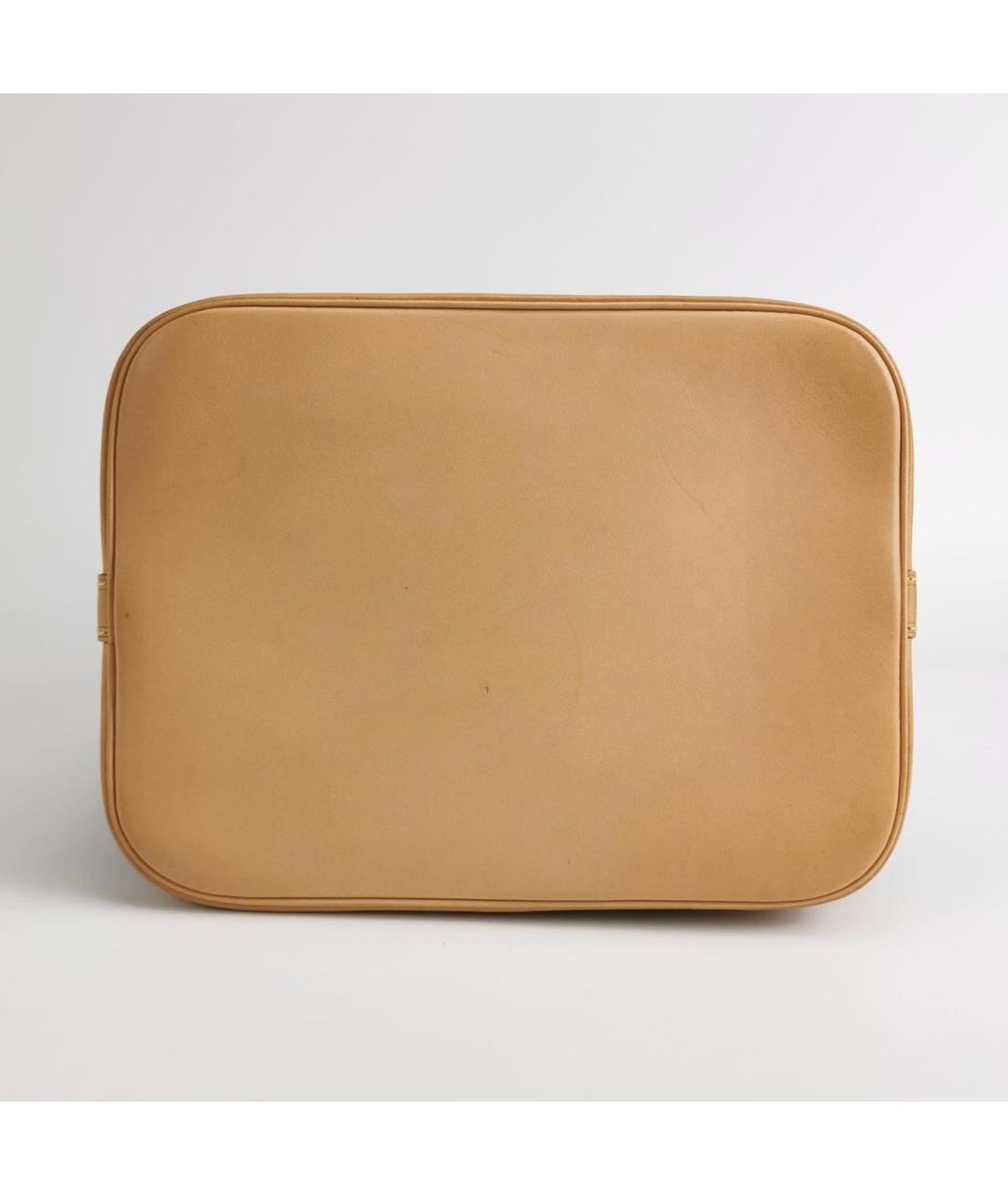 LOUIS VUITTON Коричневая кожаная сумка через плечо, фото 4