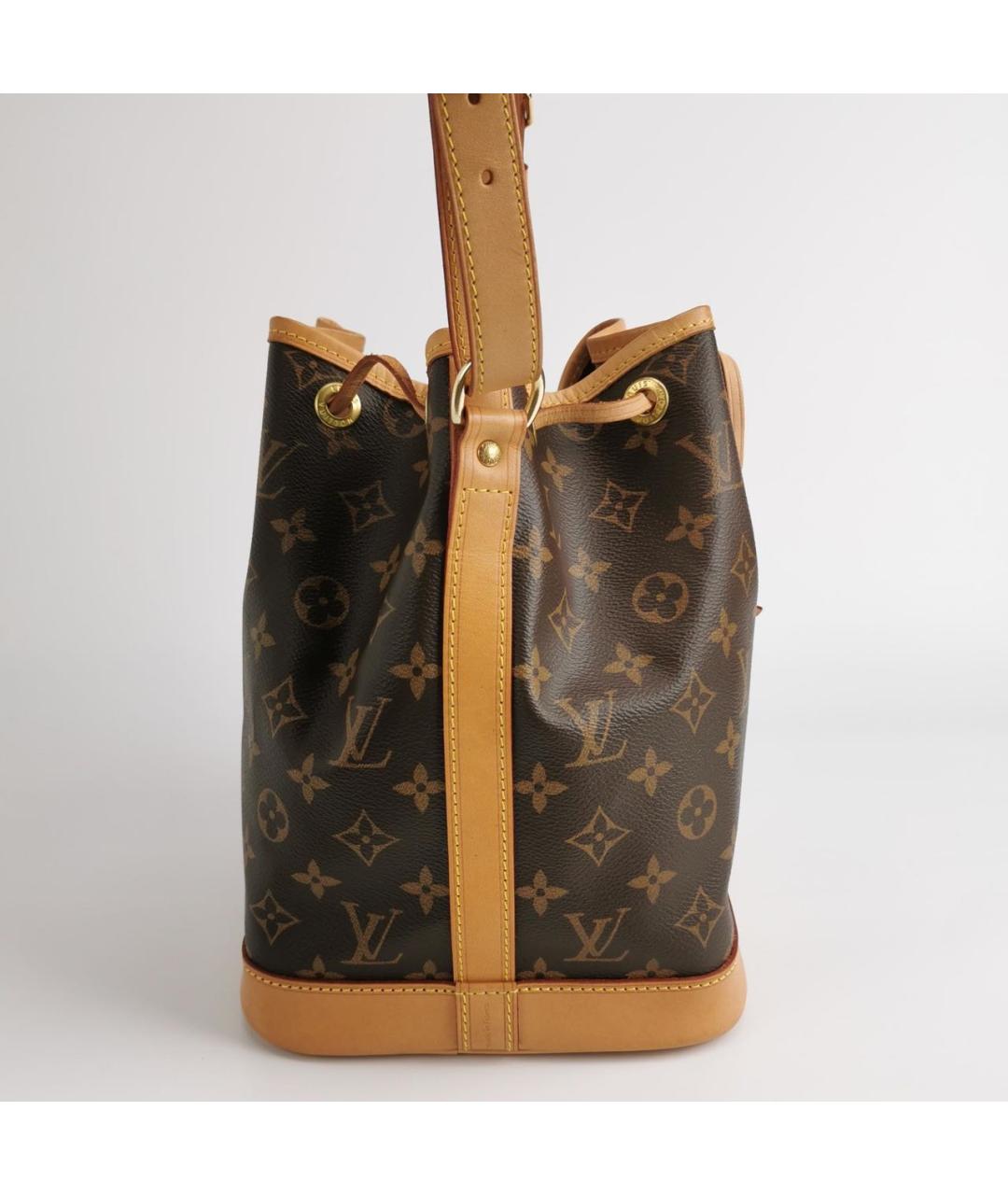 LOUIS VUITTON Коричневая кожаная сумка через плечо, фото 3