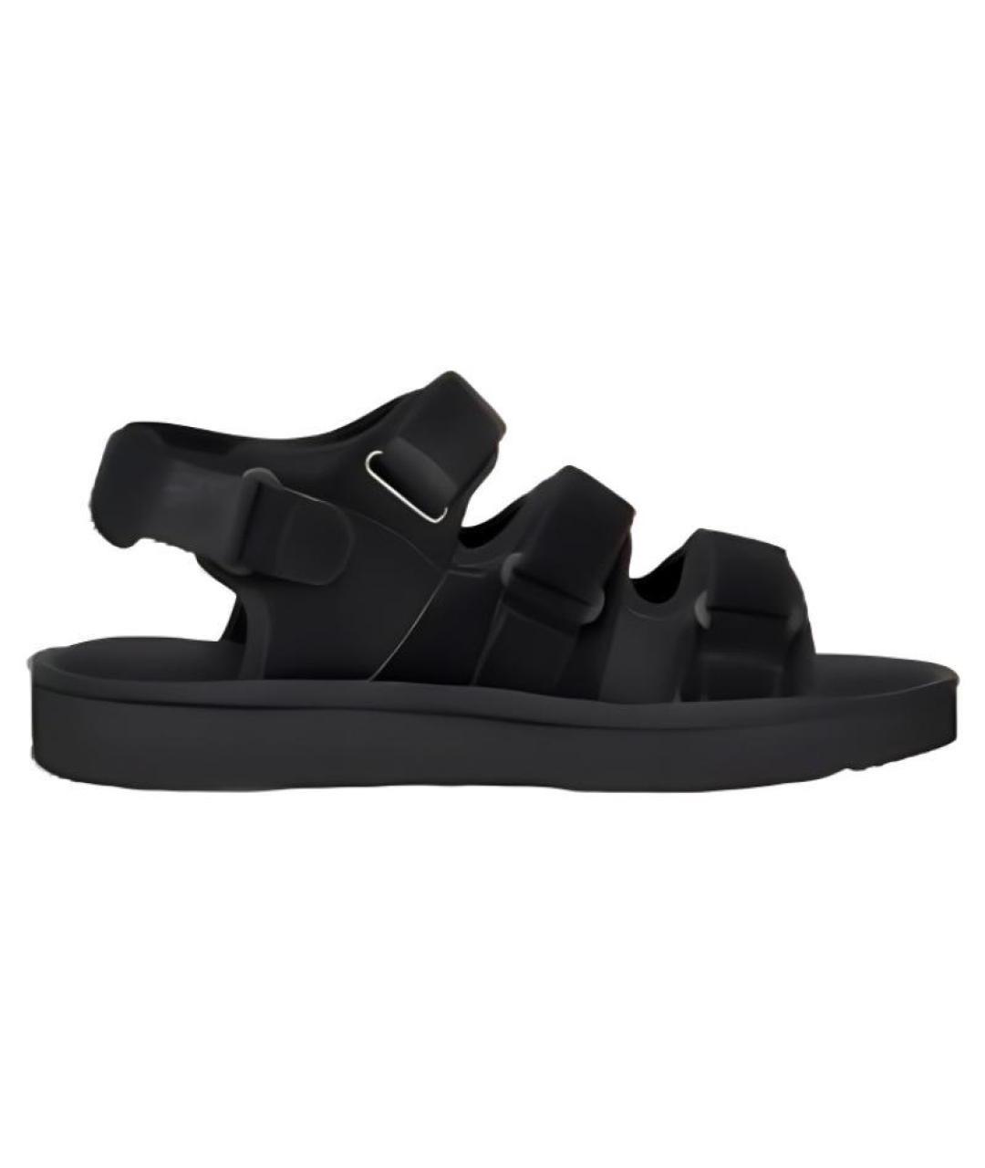 UGG AUSTRALIA Черные кожаные сандалии, фото 1