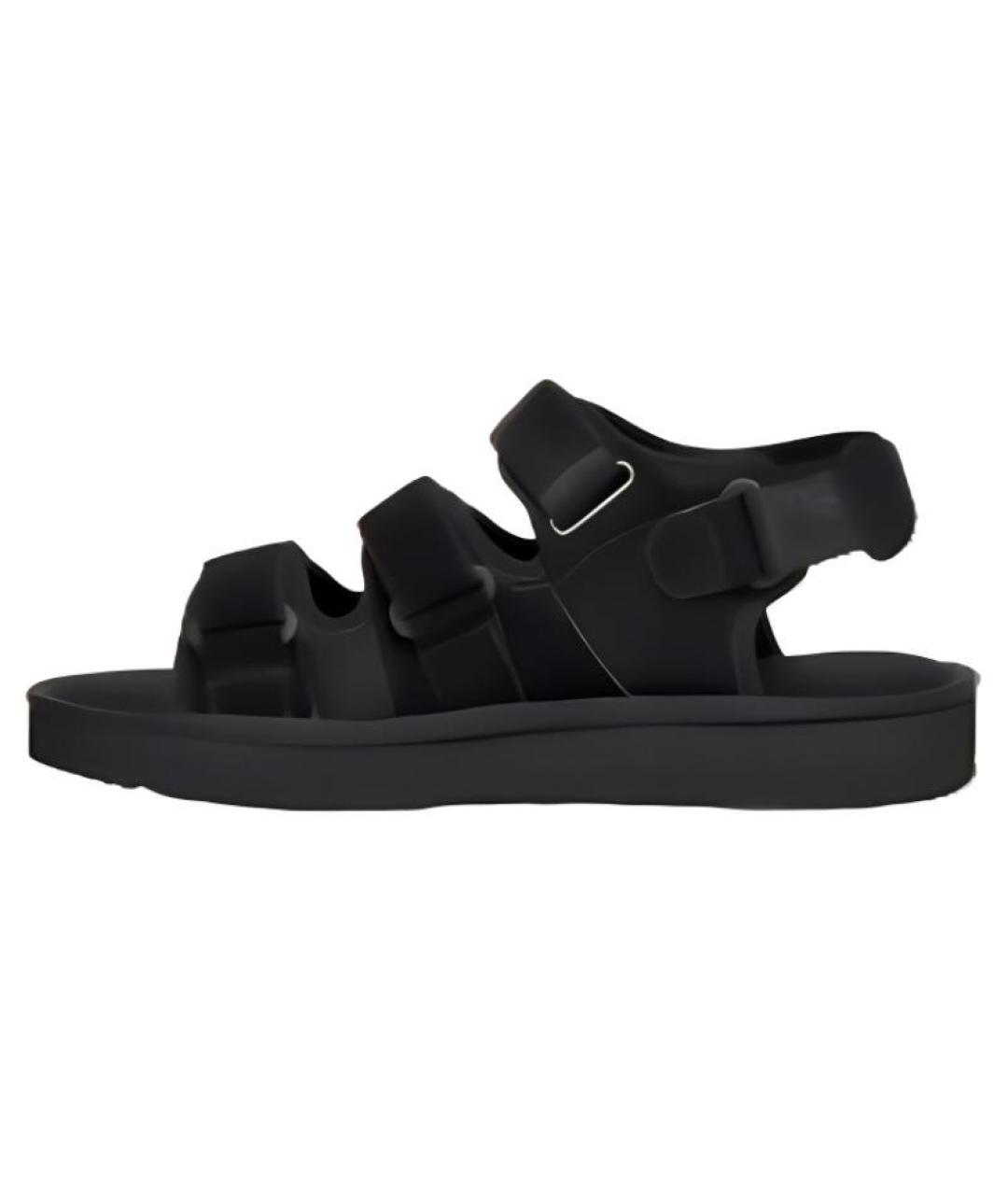 UGG AUSTRALIA Черные кожаные сандалии, фото 5