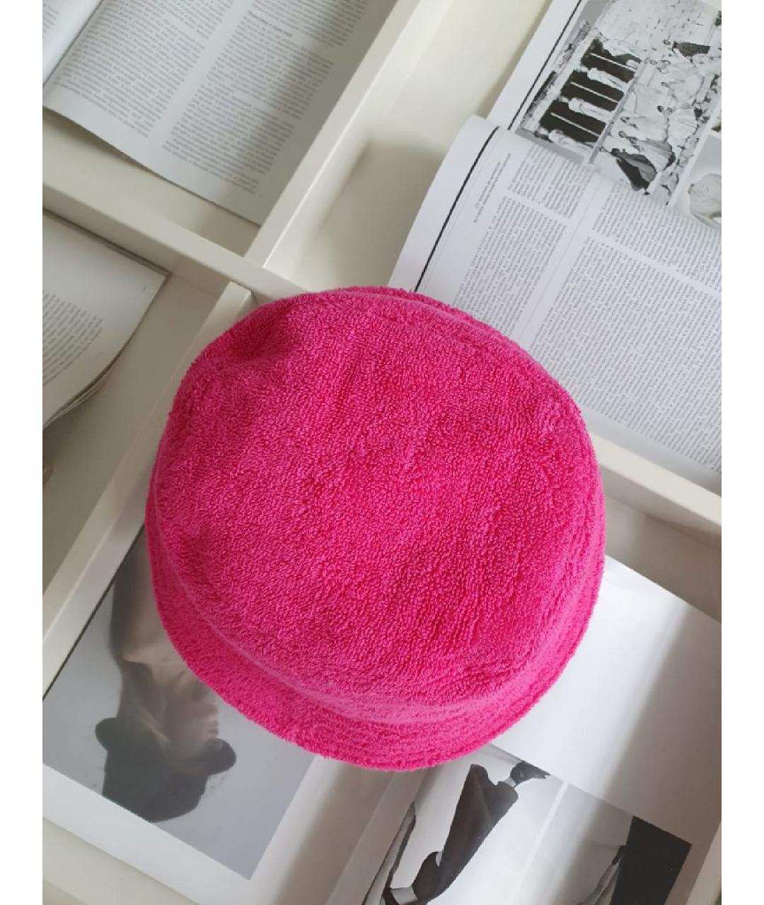 CHANEL Розовая хлопковая панама, фото 8