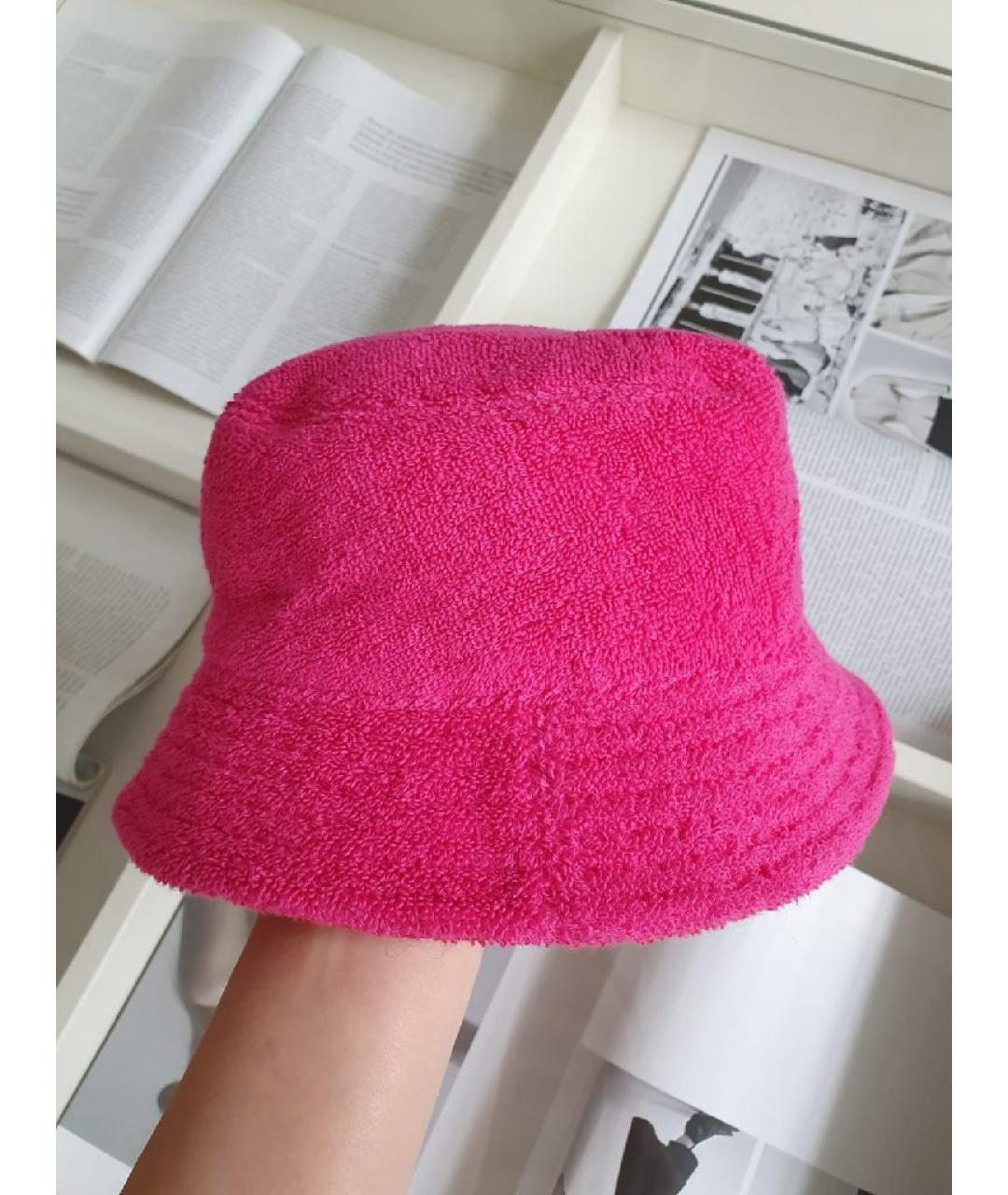 CHANEL Розовая хлопковая панама, фото 3