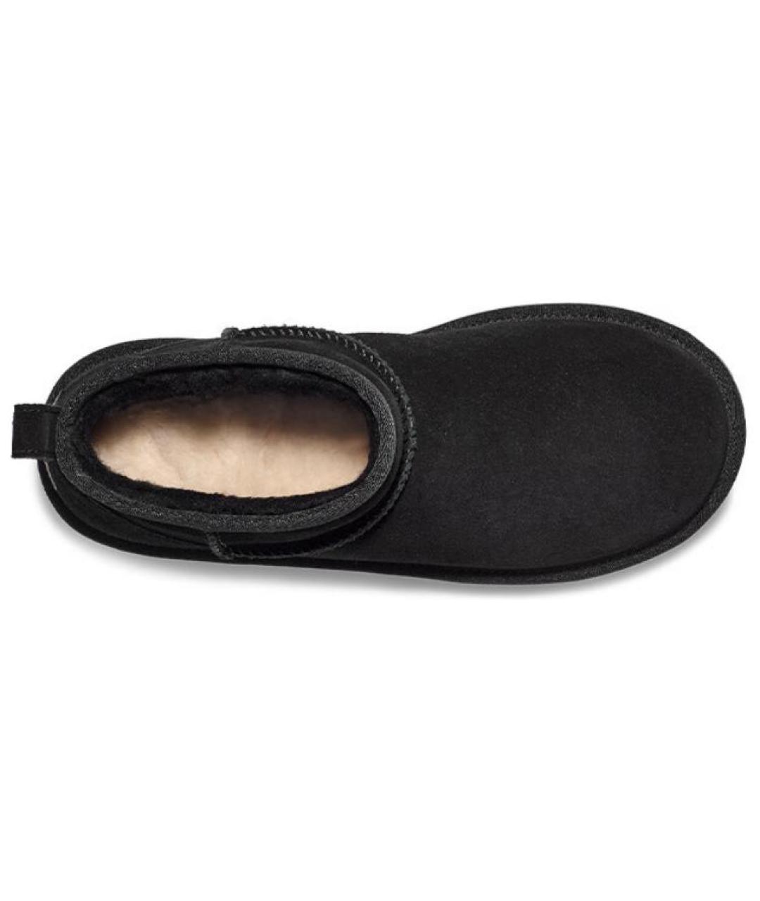 UGG AUSTRALIA Черные кожаные ботинки, фото 4