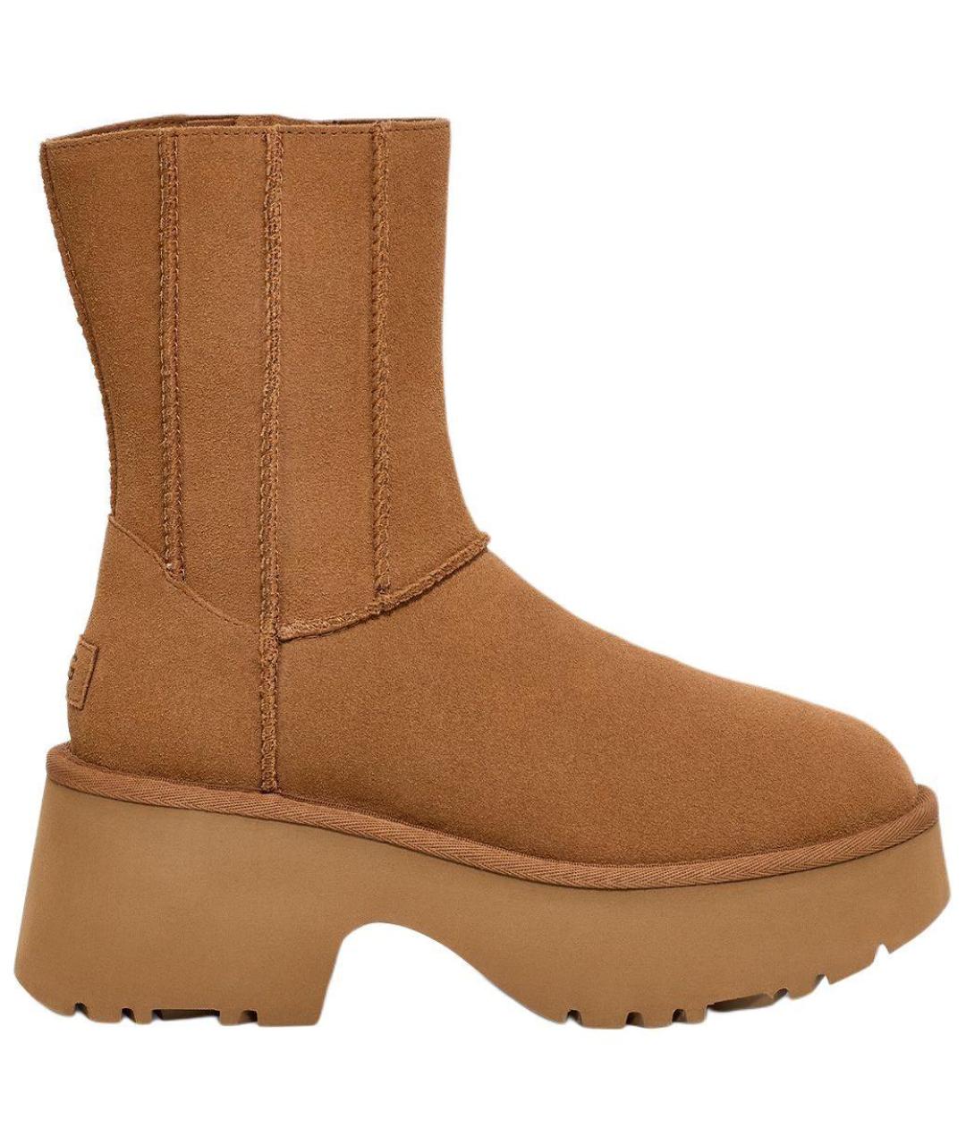 UGG AUSTRALIA Коричневые кожаные ботинки, фото 1