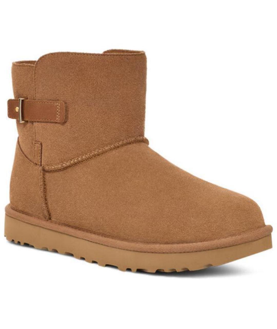 UGG AUSTRALIA Коричневые замшевые ботинки, фото 4