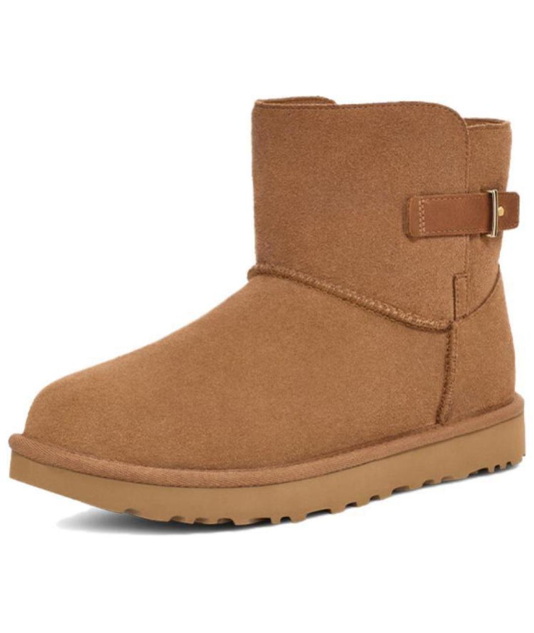 UGG AUSTRALIA Коричневые замшевые ботинки, фото 3