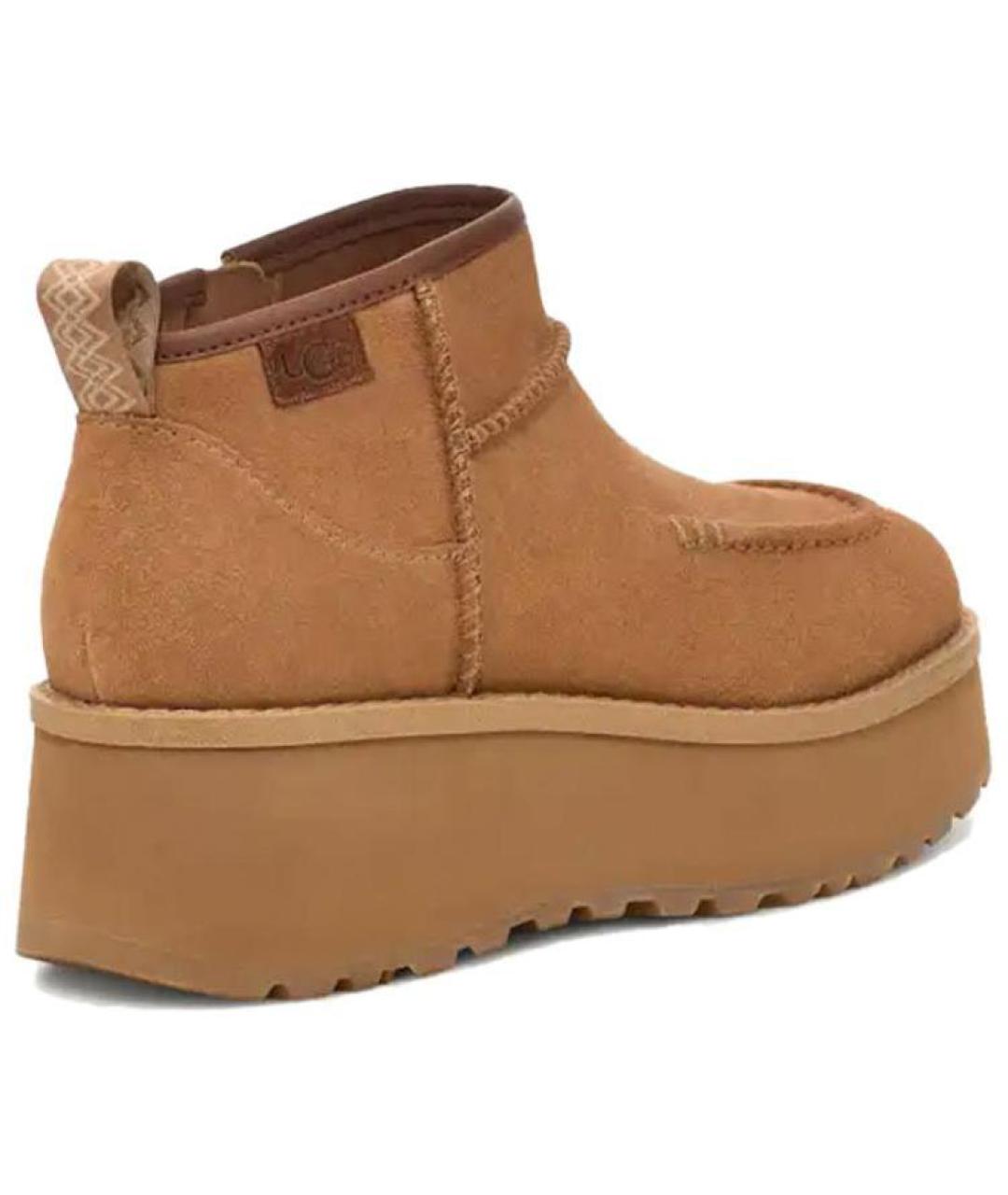 UGG AUSTRALIA Коричневые замшевые ботинки, фото 3