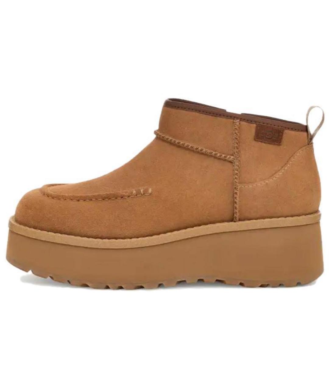 UGG AUSTRALIA Коричневые замшевые ботинки, фото 6