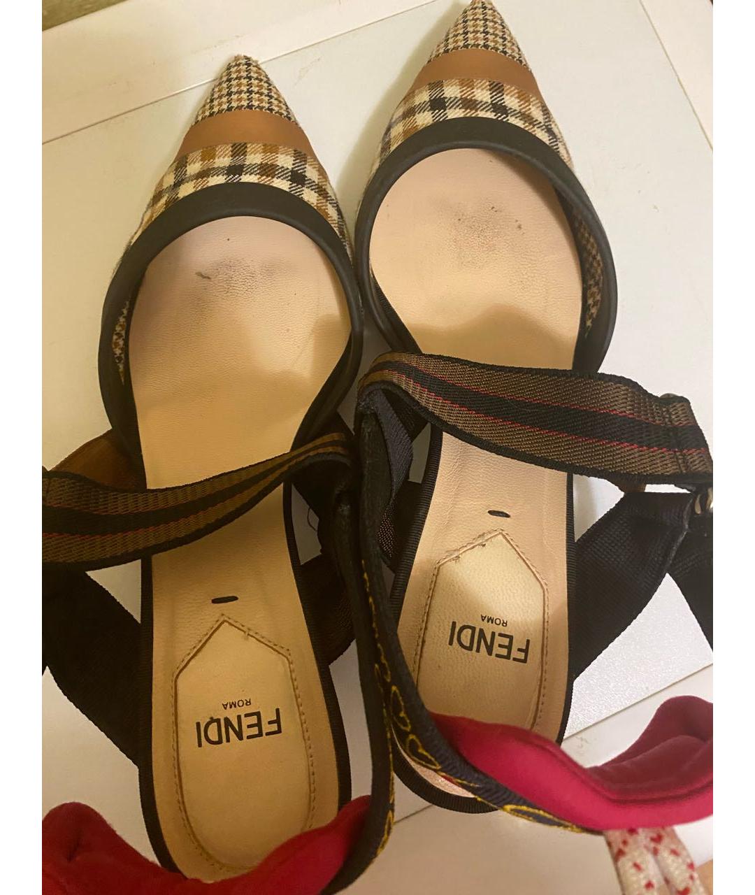 FENDI Мульти туфли, фото 3