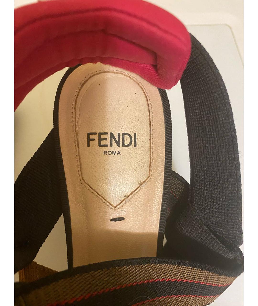 FENDI Мульти туфли, фото 7
