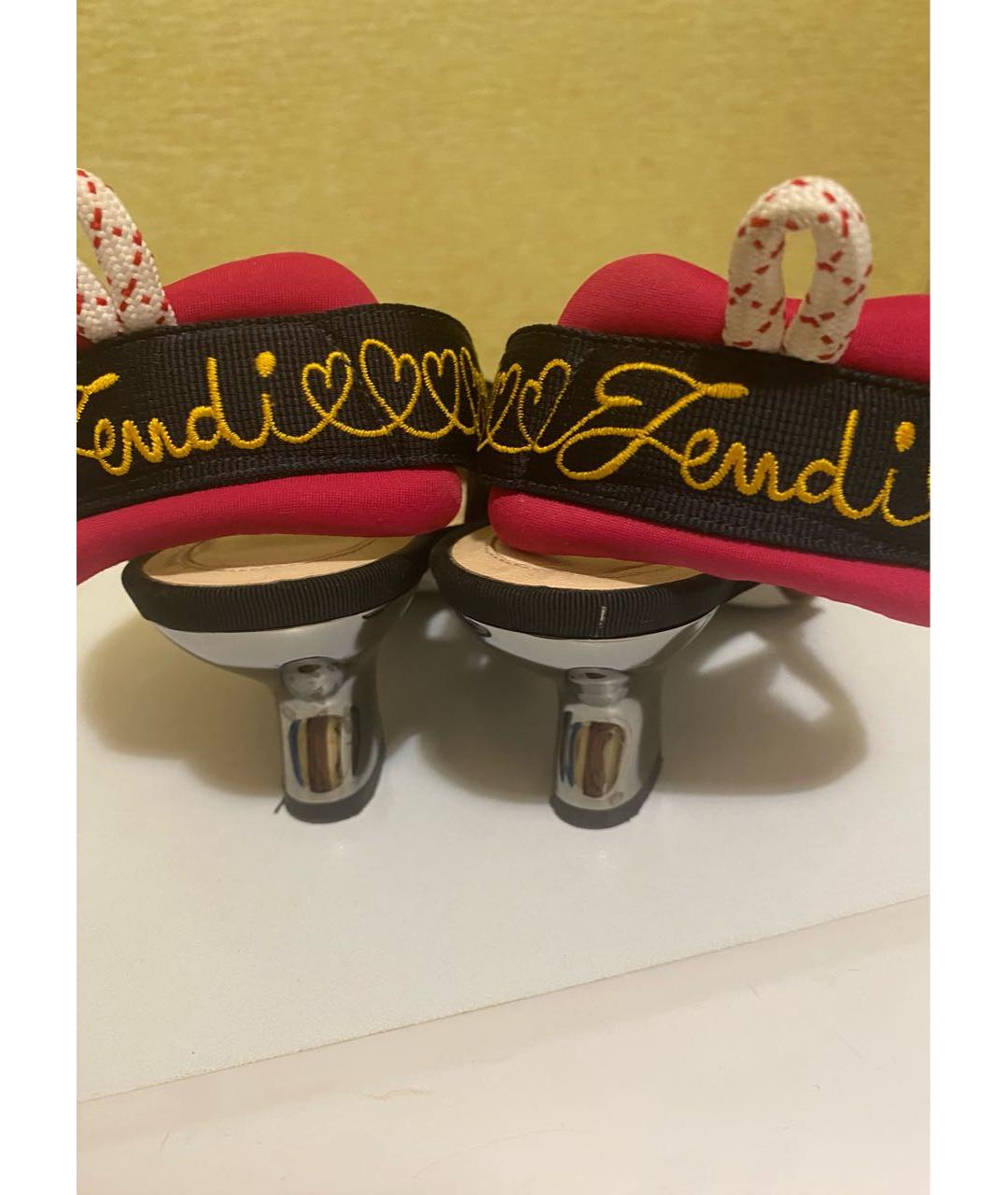 FENDI Мульти туфли, фото 4