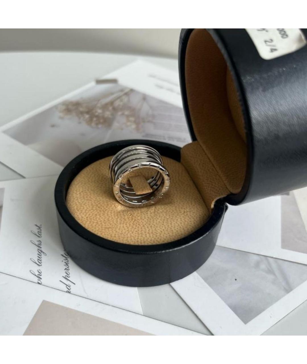BVLGARI Серебряное кольцо из белого золота, фото 4