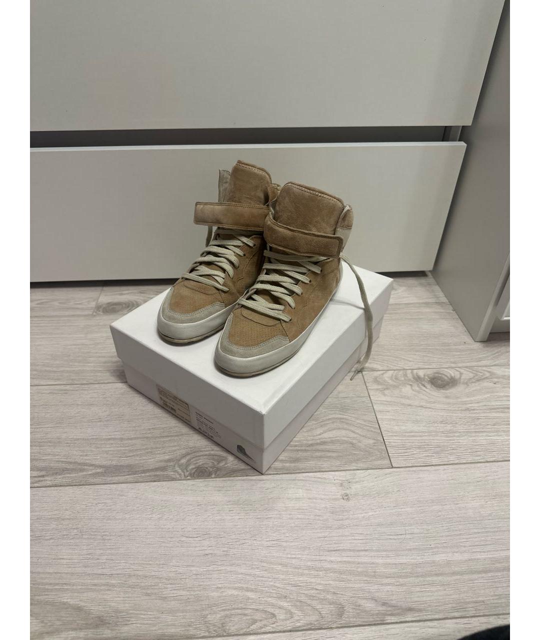 ISABEL MARANT ETOILE Бежевые замшевые кеды, фото 7