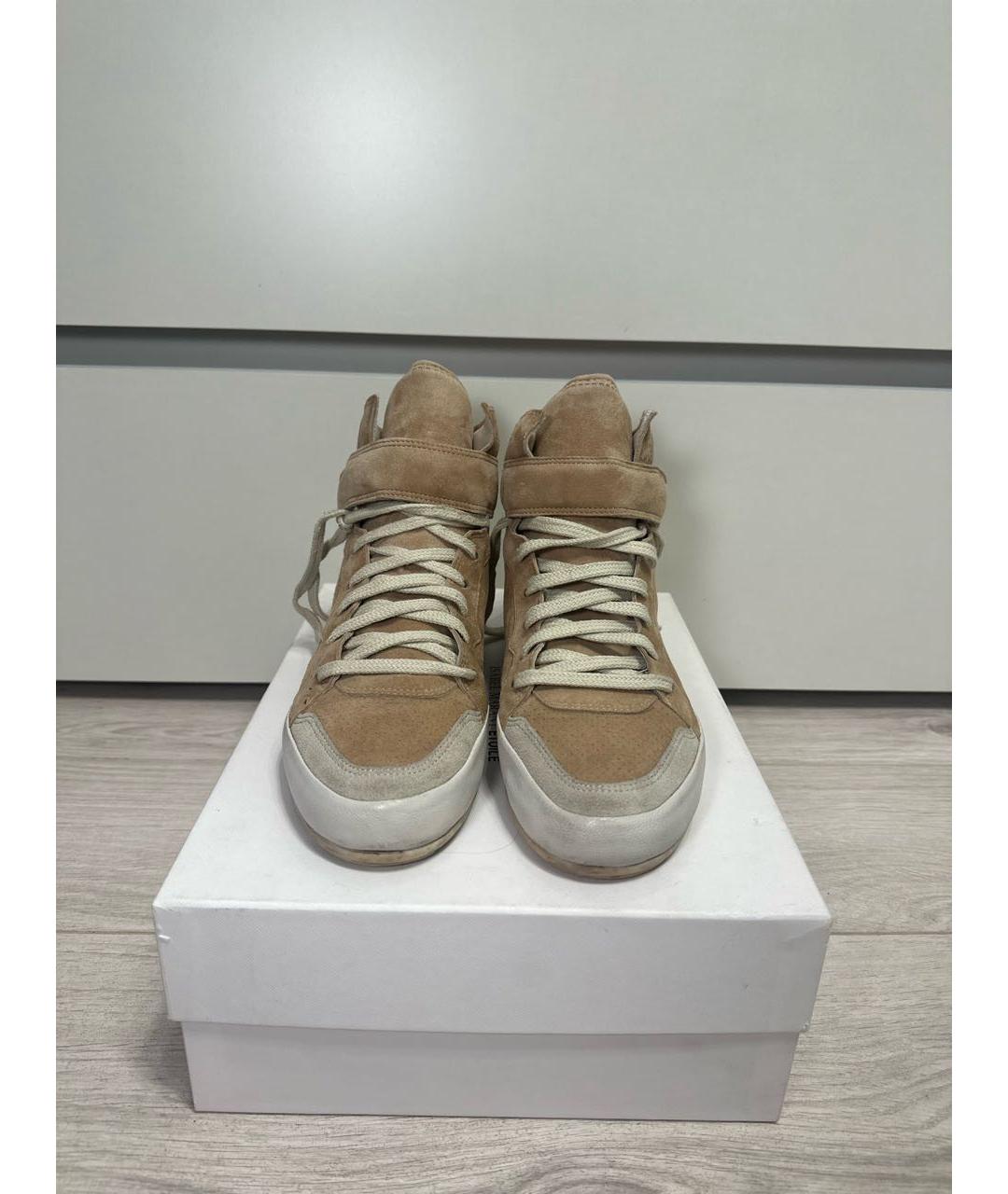 ISABEL MARANT ETOILE Бежевые замшевые кеды, фото 2