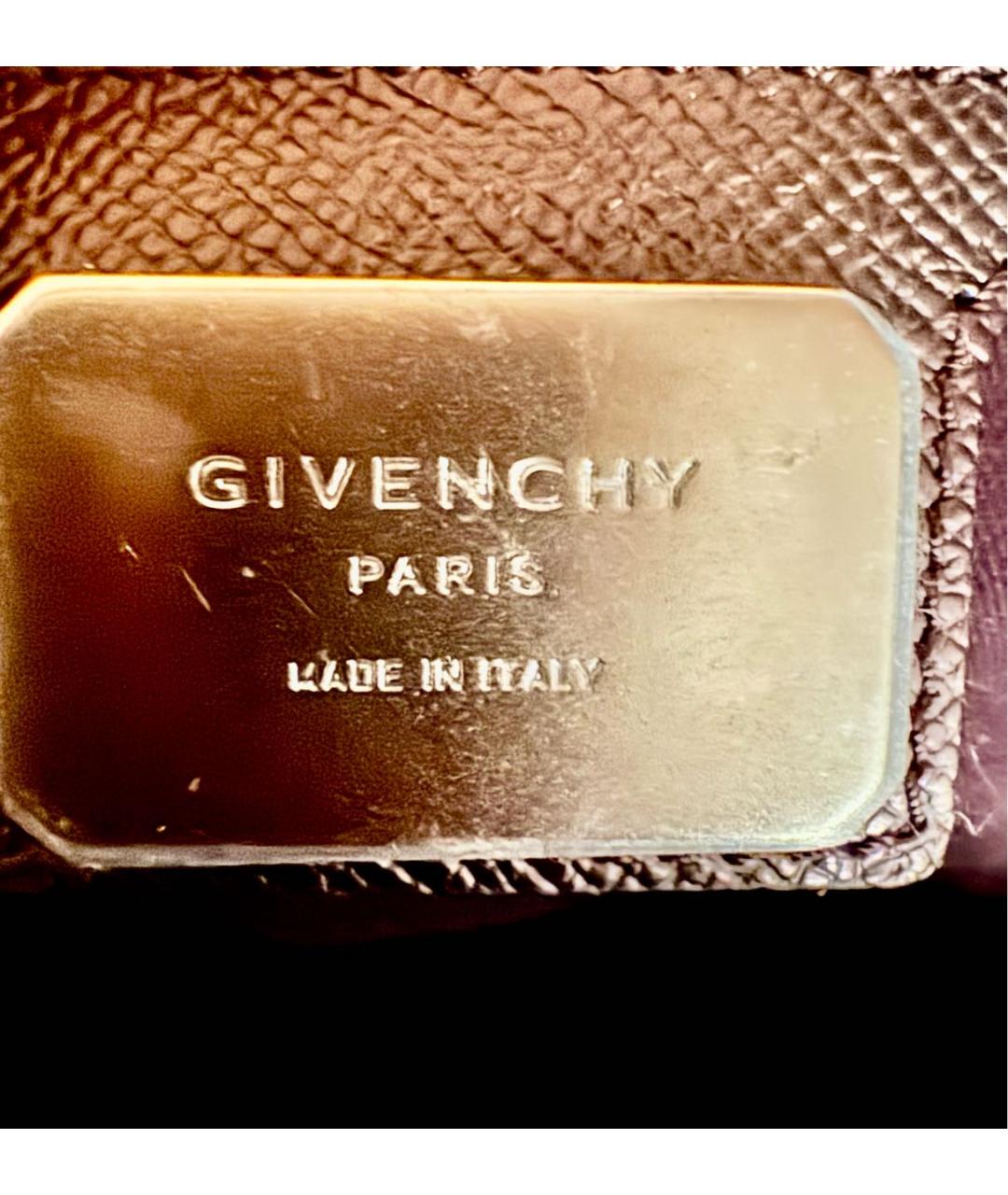 GIVENCHY Черная кожаная сумка тоут, фото 6
