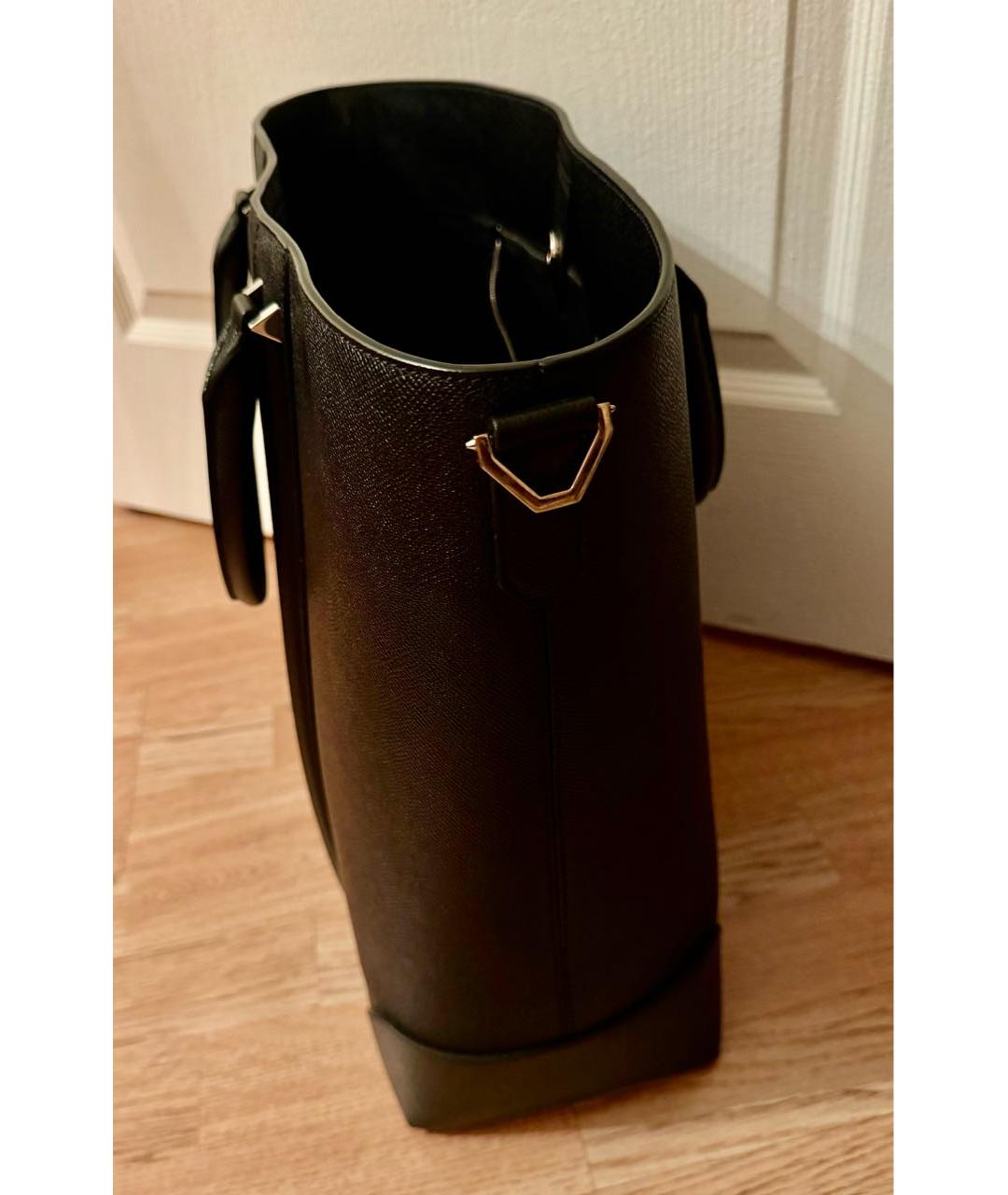 GIVENCHY Черная кожаная сумка тоут, фото 4