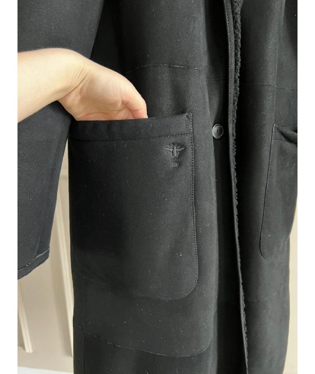 CHRISTIAN DIOR Черная меховая дубленка, фото 7