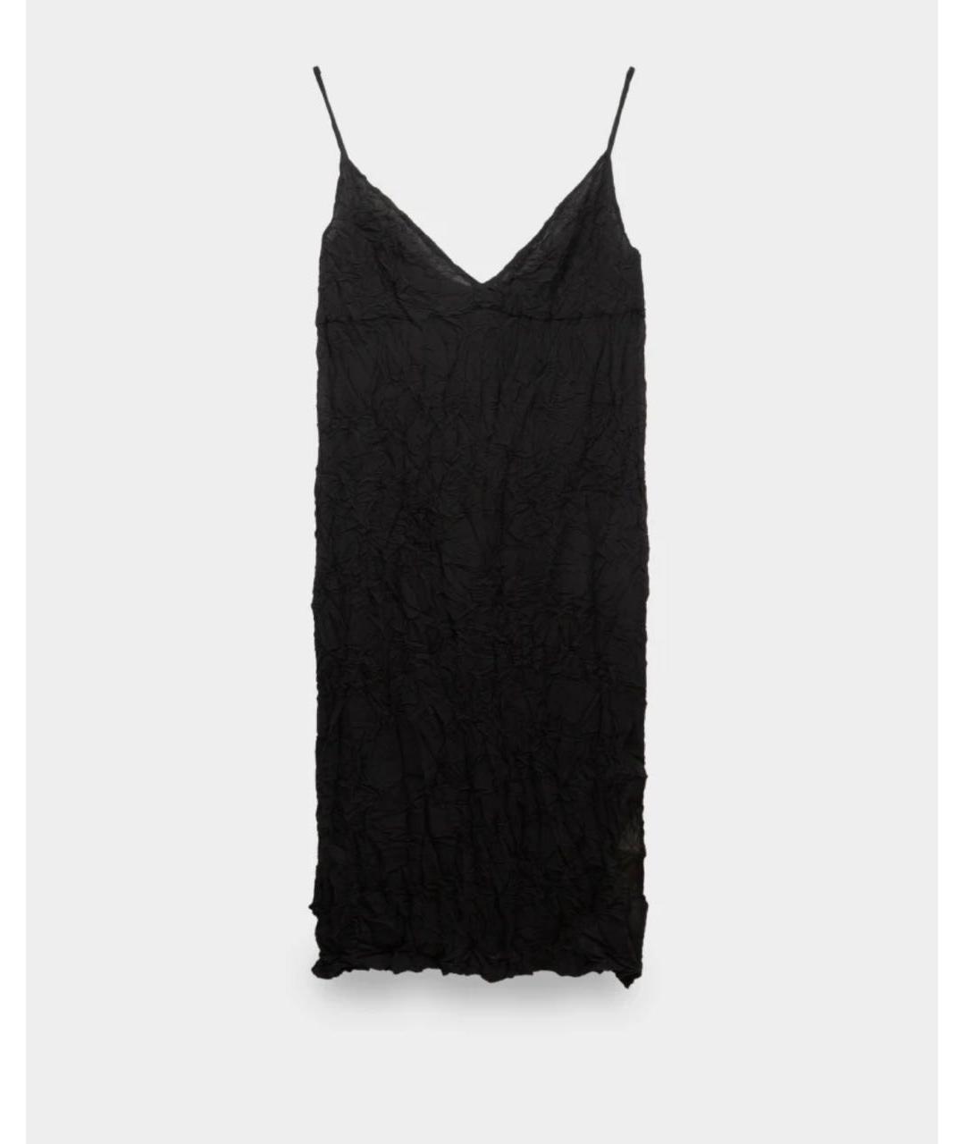 DRIES VAN NOTEN Черное полиэстеровое вечернее платье, фото 5