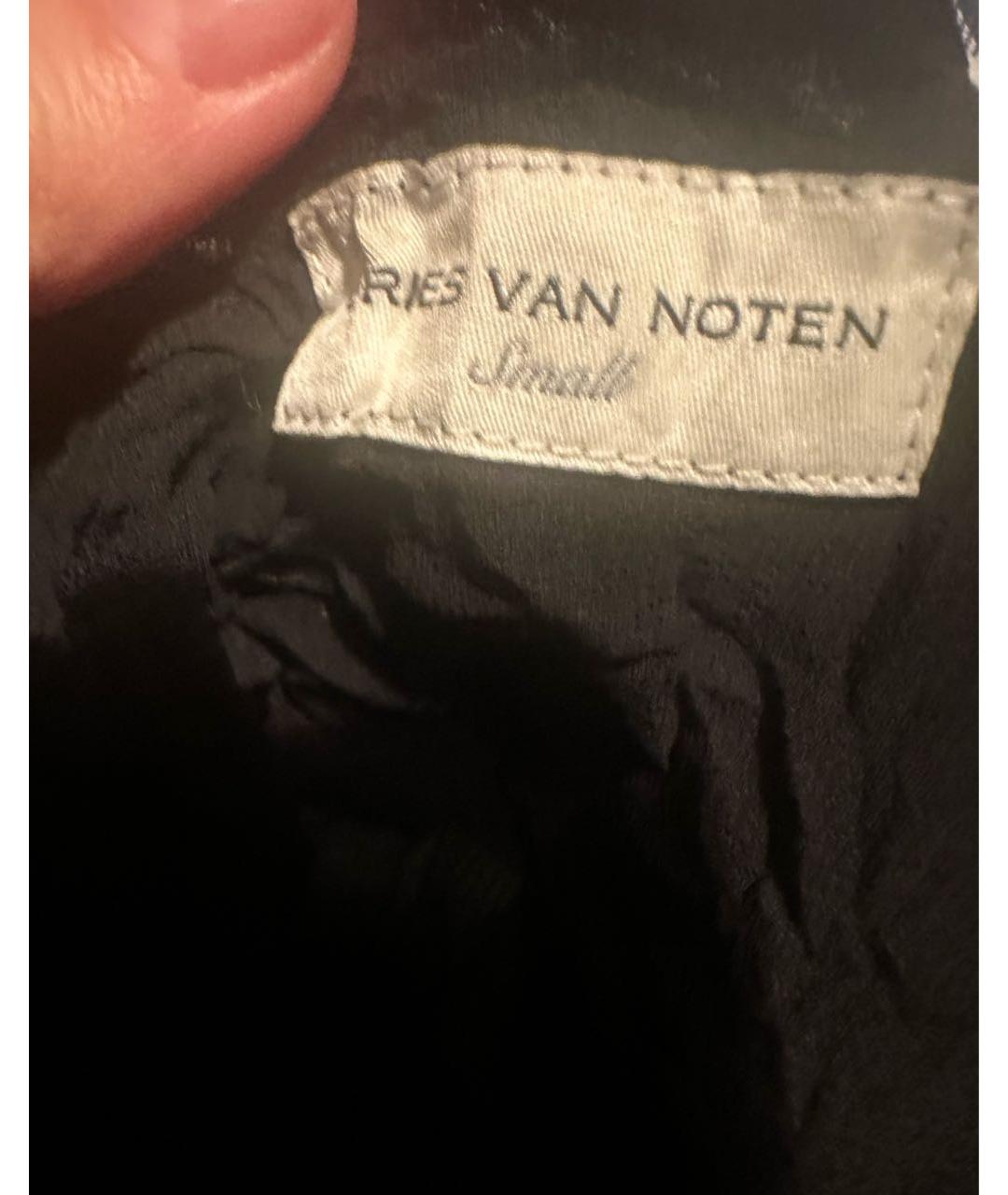 DRIES VAN NOTEN Черное полиэстеровое вечернее платье, фото 2