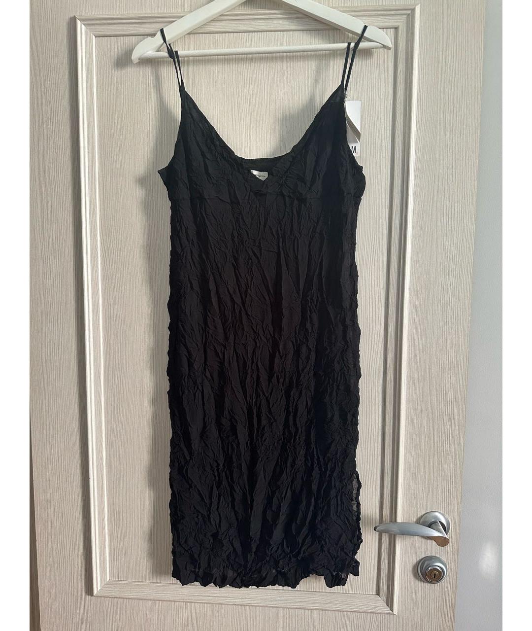 DRIES VAN NOTEN Черное полиэстеровое вечернее платье, фото 3