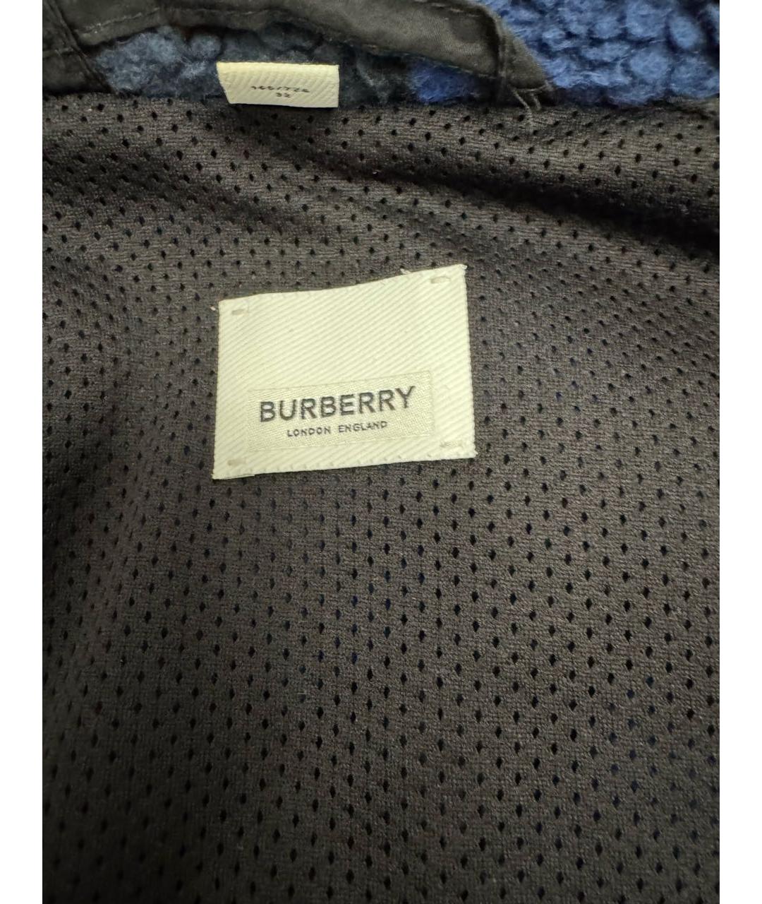 BURBERRY Темно-синяя куртка, фото 4