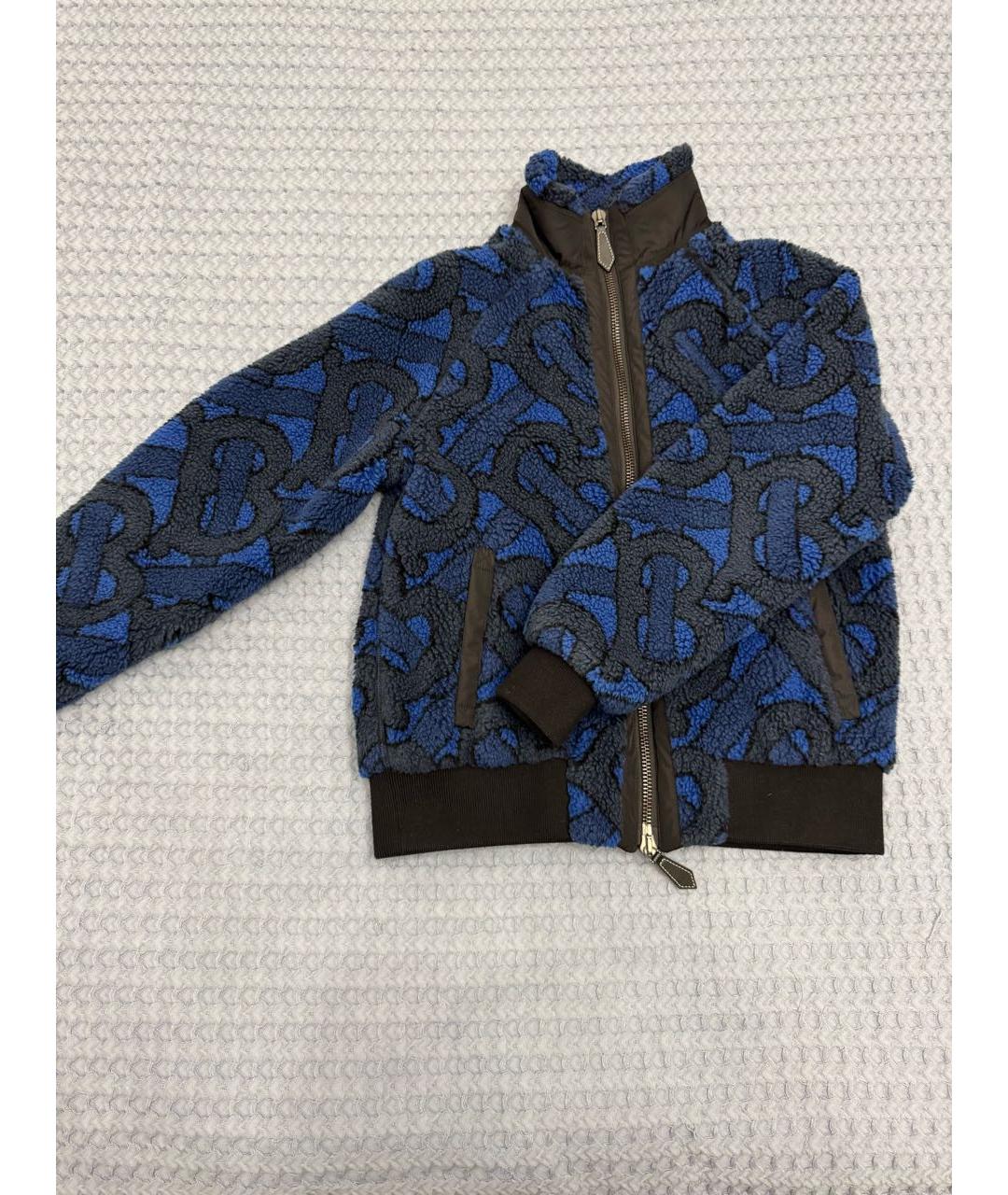 BURBERRY Темно-синяя куртка, фото 2