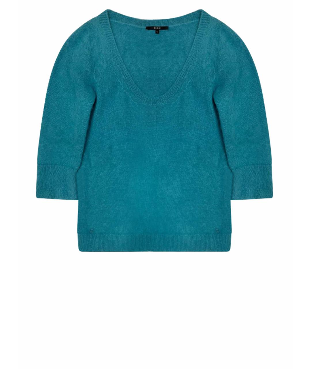 GUCCI Бирюзовый шерстяной джемпер / свитер, фото 1