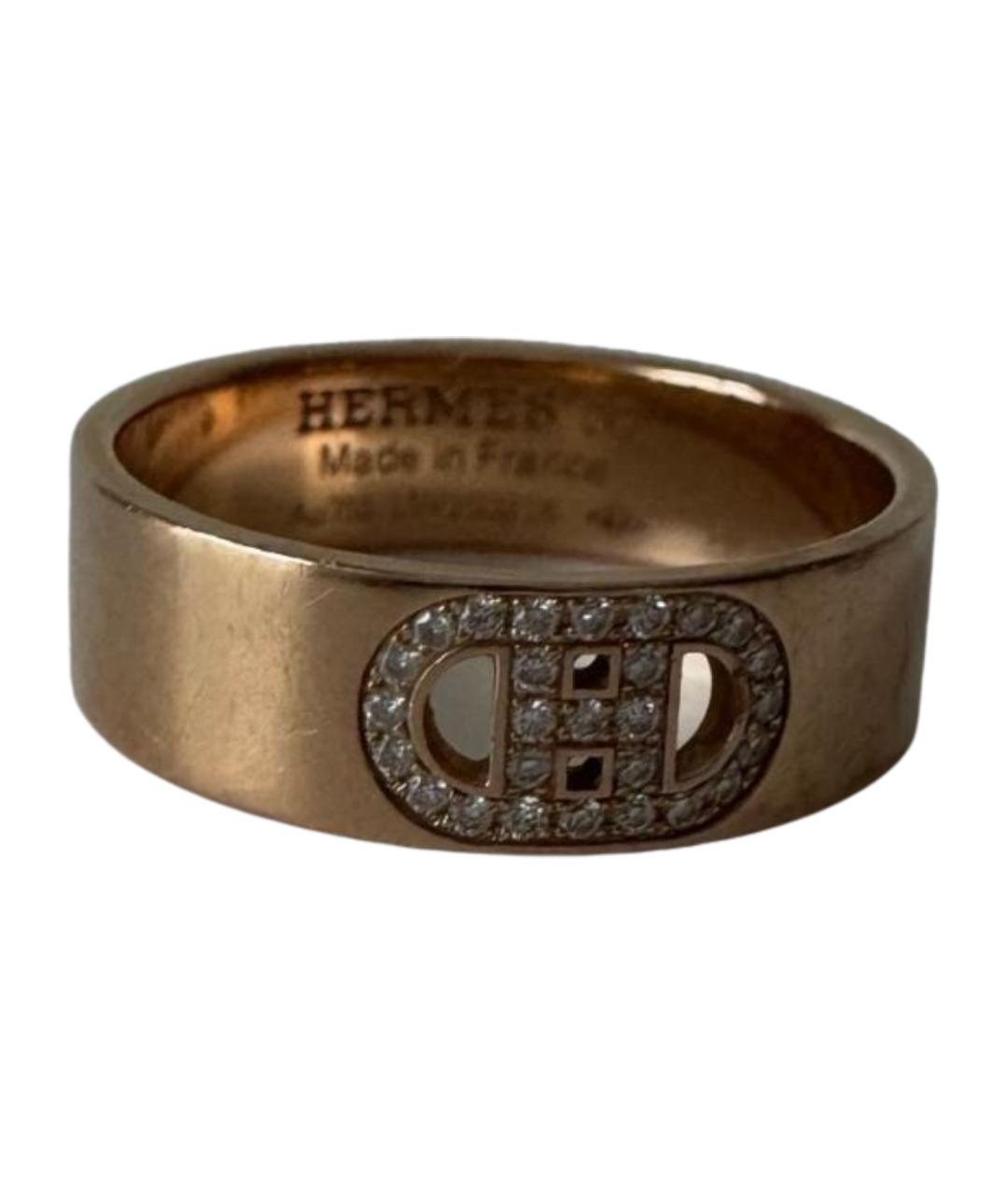 HERMES Золотое кольцо из розового золота, фото 1