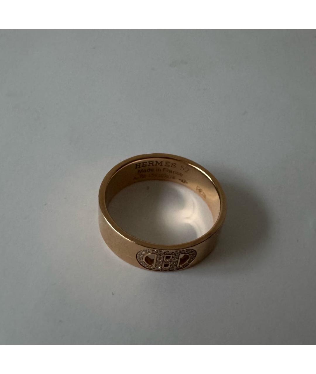 HERMES Золотое кольцо из розового золота, фото 2