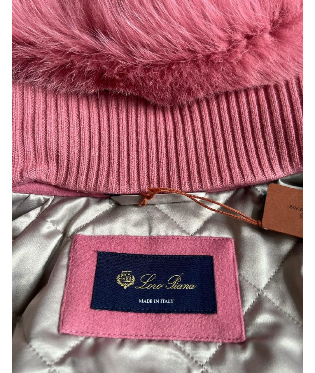LORO PIANA Коралловая кашемировая парка, фото 3