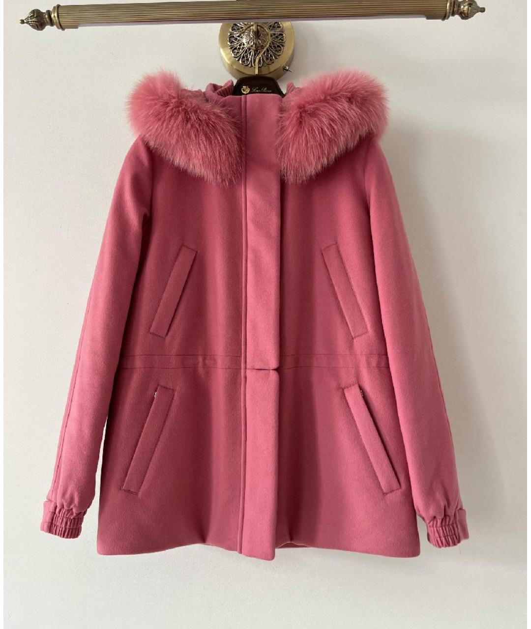 LORO PIANA Коралловая кашемировая парка, фото 8