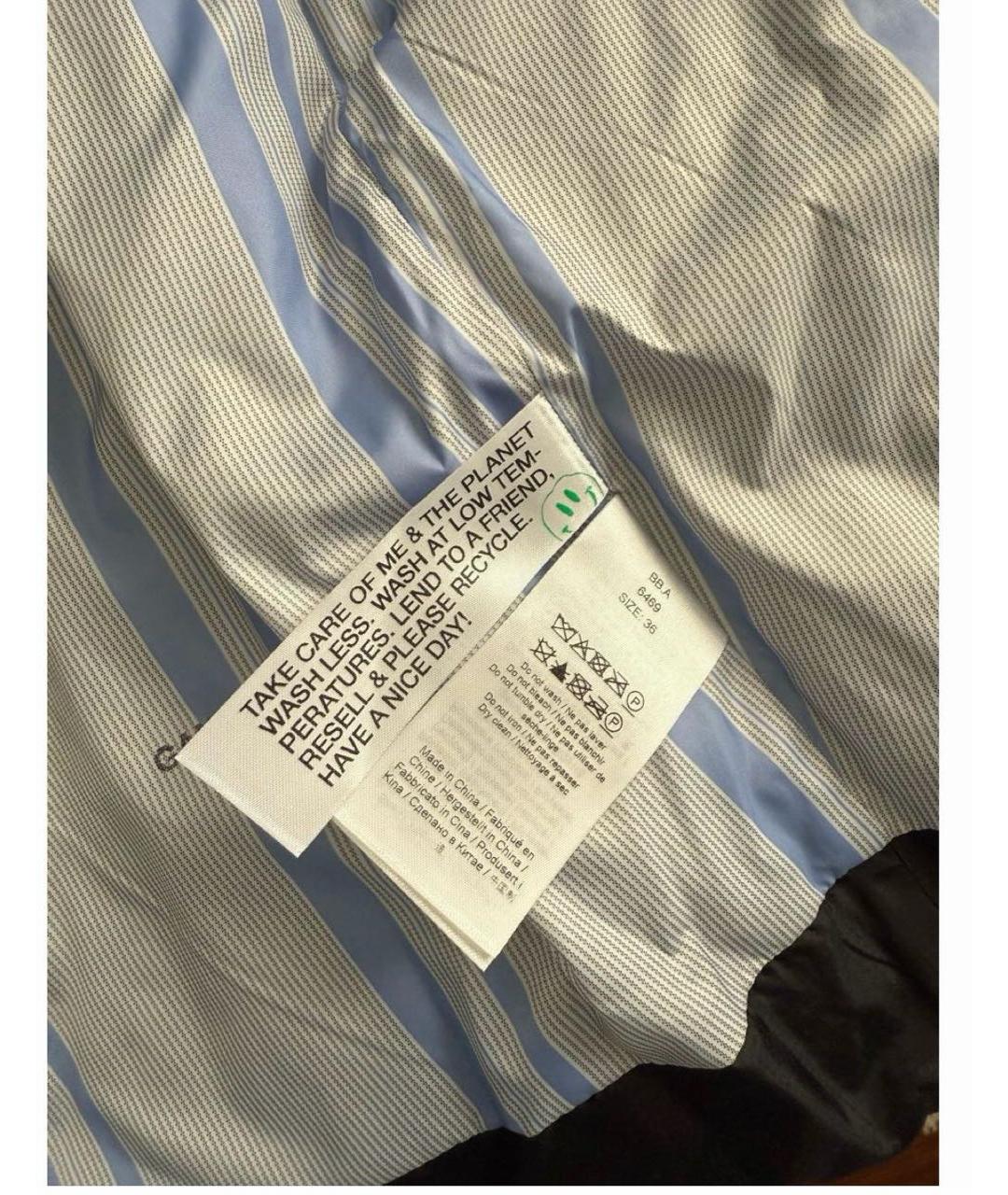 GANNI Черная полиэстеровая куртка, фото 6